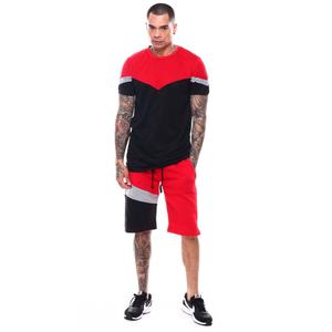 Conjunto de Camiseta y Pantalones Cortos de Hombre, Personalizado, de Poliéster/Algodón, 250 g/m², Tejido de Punto, Estilo Holgado, Impresión Serigráfica, Estilo Casual, Alta Calidad - Product Image 2
