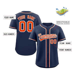 เสื้อซอฟต์บอล/บาสบอลพิมพ์ลายเสื้อทีมเปล่าชุดเบสบอลซับลิเมต - Product Image 2