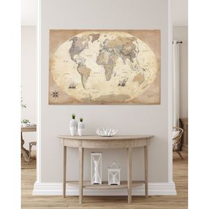 <b>Retro</b> Style World Map Poster Paper Wall <b>Decor</b> - Product Image 2
