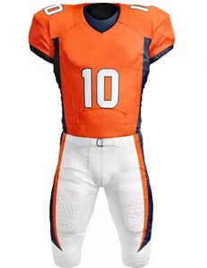 Vente en gros conception personnalisée football américain adulte pratique maillot sublimation uniforme ensemble chemise pantalon grande taille séchage rapide - Product Image 2