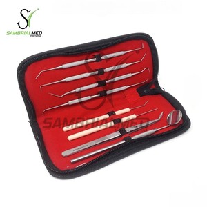 Kit Premium per l'igiene orale dentale da 7 pezzi per strumenti di rimozione della placca per uso domestico da dentista <span class=keywords><strong>Scaler</strong></span> CE e strumenti dentali certificati ISO - Product Image 4