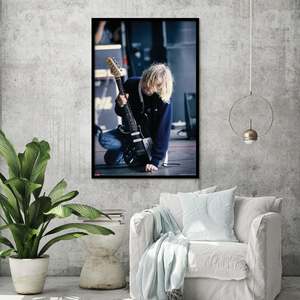 Nirvana Canvas <b>Poster</b> with Black <b>Frame</b> - Product Image 1