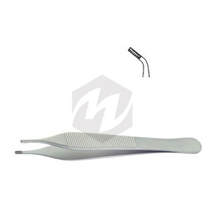 Premium 4 3/4 pulgadas de acero inoxidable laboratorio Dental instrumentos médicos fórceps de tejido quirúrgico 7x7 agarre lateral Manual MOL - Product Image 1