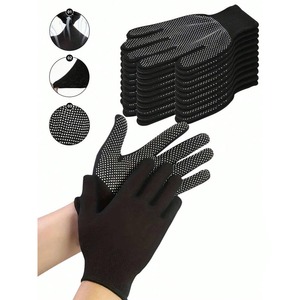 2024 alta calidad 8oz taladro PVC punteado guantes de punto XL tamaño algodón forrado protección personalizada función anticorte precio más bajo - Product Image 1