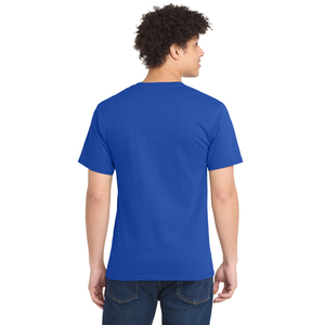 T-shirt pour homme bleu royal de qualité d'exportation, tissu respirant, coupe décontractée, manches courtes, haut pour homme - Product Image 5