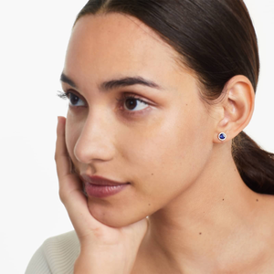 Shiny Gold Plated 925 Sterling <b>Silver</b> Moissanite Diamond Romantic Stud <b>Earrings</b> Cut Perfect Gift Party Anniversary <b>Wedding</b> - Product Image 5