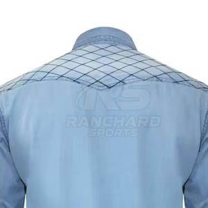 Men Lightweight <b>Jeans</b> Shirt <b>Soft</b> Cotton Casual Shirt Men Classic Style <b>Jeans</b> Shirt Long Sleeve Street Top - Product Image 4