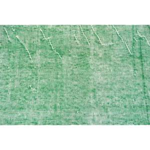 พรมตุรกีโบราณแบบทันสมัยขนาดใหญ่4.9 x 8.3ft สีเขียวปะต่อวัสดุขนสัตว์ด้านหลังสี่เหลี่ยมผืนผ้าสำหรับตกแต่งห้องโถงห้อง - Product Image 5