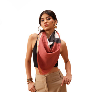 2024 Luxury Custom <b>Satin</b> Shawl Ladies' Headscarf Wholesale Cashmere Material Traditional Customized <b>Scarves</b> Shawl Design - Product Image 2