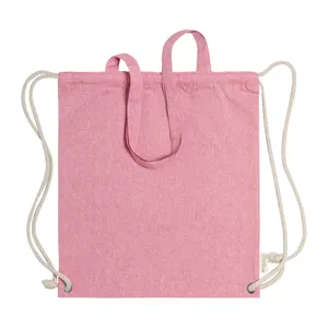 Borsa in Cotone Riciclato Holbery, Zainetti Ecologici per Promozioni, Stile con Coulisse - Product Image 3