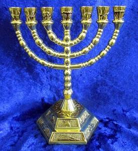 Handcrafted Menorah Tabletop Aluminum <b>Candle</b> Stand Latest Home Decorative Item for Easter Christmas Parties for Home Hotel - Product Image 2