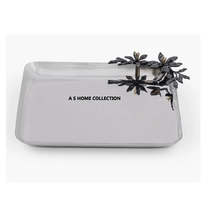 High Polished Stainless Steel Serving <b>Tray</b> Lightweight Perfect <b>For</b> Household <b>Decoration</b> Restaurants Hotels - Product Image 1