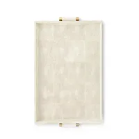 Nouvel Arrivage : Organisateur de Plateau Personnalisé en Cuir PU Blanc avec Poignée en Acier Inoxydable – Multi-pièces pour Chambre d'Hôtel, Mariage, Ramadan, Diwali – Style Moderne