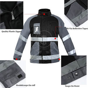 Chaqueta de Seguridad Reflectante, Impermeable y Transpirable de Talla Grande para Ropa de Trabajo Unisex con Certificación CE - Product Image 4