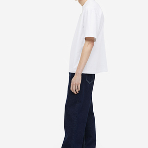 เสื้อยืดไหล่ตกเย็บปักถักร้อยราคาต่ําคุณภาพสูงเสื้อยืดตัดกล่องแบบหลวมพร้อมการพิมพ์ออกแบบที่กําหนดเองของฉัน - Product Image 4