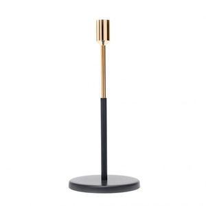 Bougeoir conique rond en laiton doré, chandelier - Product Image 6