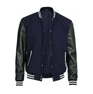 Varsity Design Estilo universitario de moda Ajuste cómodo Ropa de abrigo cálida Tendencia Todos los días Chaquetas para hombres Desgaste - Product Image 3