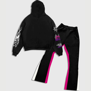 Survêtement personnalisé DTG DTF pour hommes, vêtements de sport en gros, vêtements de fitness, tenue de jogging, entraînement, course à pied, combinaison d'entraînement - Product Image 2