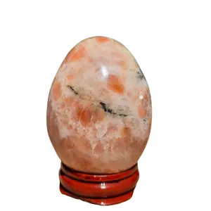 太阳石蛋美丽的手工抛光太阳石蛋来自蒙塔哈玛瑙印度购买批发太阳石水晶石蛋