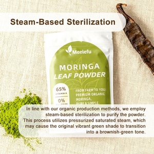 Poudre de Moringa biologique OEM/ODM |   Feuille de Moringa pure, superaliment |   Énergie et vitalité naturelles, complément alimentaire vert brut - Product Image 2