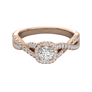 Anillo Solitario de Oro de 18K para Mujer con Diamante Cultivado en Laboratorio - Product Image 2