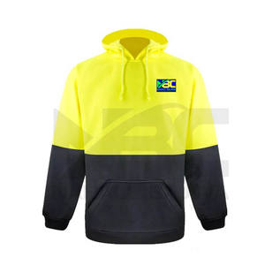 เสื้อกันหนาวมีฮู้ดสำหรับผู้ชายเสื้อฮู้ดโพลีเอสเตอร์ปรับแต่งโลโก้ได้มองเห็นได้ชัดเจนสะท้อนแสง - Product Image 1