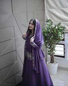 Nouveauté : Combinaison droite en tissu georgette léger, design tendance, prêt-à-porter, formel et décontracté, livraison rapide - Product Image 5