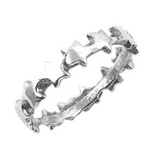 แหวนเงินแท้ 925 รูปดาว สำหรับผู้หญิง สวมใส่ได้ทุกวัน - Product Image 2