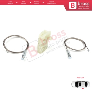 Juego de Reparación de Elevalunas Eléctrico Trasero Izquierdo BWR1052 para Clio MK3 BR CR KR SR 2005-2014 5 Puertas 8200291151 - Product Image 4