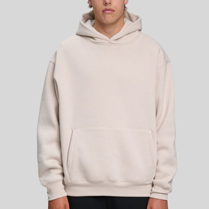 Sweat-shirt à capuche pour homme en coton 100% 500 g/m², couleur unie, surdimensionné, logo personnalisé, épaules tombantes, sweat-shirt à capuche d'hiver pour homme - Product Image 3