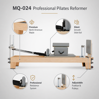 Machine de Pilates Reformer en Bois d'Érable GH88-F, Équipement d'Exercice en Bois Massif pour la Maison et le Studio de Fitness