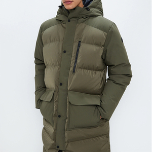 Doudoune longue légère à col montant et logo frontal, en polyester, confortable, style urbain, en promotion - Product Image 5