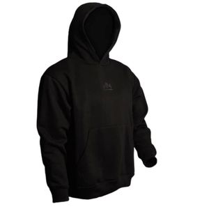 <b>Black</b> Pullover <b>Hoodie</b> for <b>Men</b> Heavyweight Cotton Fleece Kangaroo Pocket Hooded Sweatshirt Casual Streetwear - Product Image 1