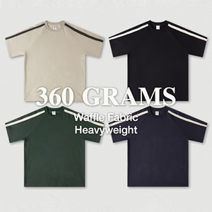 T-shirt 100% coton de haute qualité pour hommes Logo personnalisé à manches courtes 200GSM T-shirt en coton lourd Fitness Streetwear blanc et personnalisé - Product Image 6