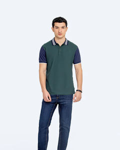 Polo de manga corta a la moda para hombre, camisetas ligeras y suaves de alta calidad, ligeras de estilos, colores personalizados - Product Image 2