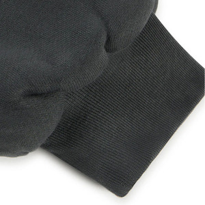 Pull à capuche double en coton 100% anthracite d'hiver, brodé et perlé, 1000 GSM, séchage rapide, streetwear, épaules tombantes, uni teint - Product Image 4