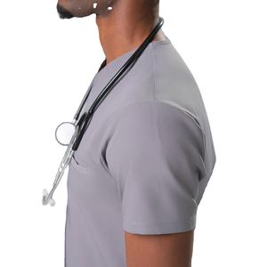 Camiseta de Uniforme Médico para Hombre, Tela Suave, Ropa de Trabajo para Hospital y Clínica, Manga Corta, OEM, Marca Privada, Fábrica - Product Image 3