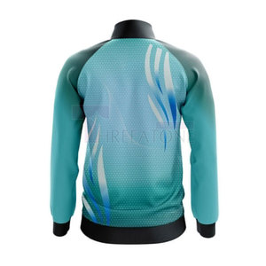 Veste coupe-vent de sport d'hiver pour homme, coupe moderne, col montant, entraînement, tissu respirant à séchage rapide, poches avant zippées - Product Image 3