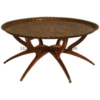Table basse traditionnelle marocaine Meubles les plus vendus Table basse classique avec cadre en bois marocain au prix de gros