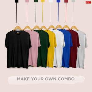 T-shirt en coton pur pour hommes, vente en gros, personnalisé de haute qualité, imprimé personnalisé, T-shirt uni noir, T-shirt pour hommes - Product Image 6