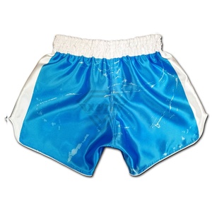 กางเกงมวยไทยผู้ชายขายส่ง OEM สำหรับมืออาชีพ ชุดกีฬาต่อสู้ ชกมวยไทย กางเกงมวยไทยแบบกำหนดเอง OEM - Product Image 2