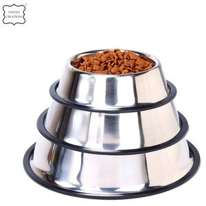 Bol pour chien en acier inoxydable personnalisé mangeoire pour chat de compagnie en gros bols en acier inoxydable en métal fait à la main bols pour animaux de compagnie - Product Image 4