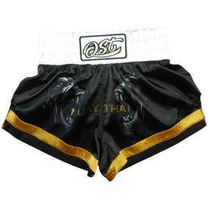 ศิลปะการต่อสู้สวมกางเกงขาสั้นมวยไทยโพลีเอสเตอร์คุณภาพสูงทํากางเกงน้ําหนักเบาสบายสีโลโก้ที่กําหนดเองและการออกแบบ - Product Image 5