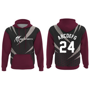 Sweatshirt à capuche pour hommes avec conception personnalisée Sweatshirt à capuche pour hommes Hip Hop 3d impression personnalisée par sublimation Streetwear à fermeture éclair Sweats à capuche d'équipe pour hommes - Product Image 5