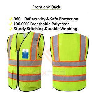 New Arrival Online Sale Safety <b>Reflective</b> <b>Vest</b> Latest Design Durable Material Safety <b>Reflective</b> <b>Vest</b> - Product Image 3