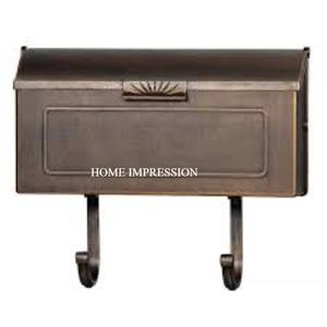 Buzón de Correo de Pared para Jardín, de Plástico, con Recubrimiento en Polvo Marrón, Estilo Vintage Hecho a Mano, el Más Vendido - Product Image 2