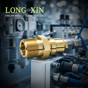 Raccord de bouchon mâle en laiton BSPT R1-1/4-11, filetage hexagonal, 50 mm L=81 mm, bouchon d'étanchéité pour port, air/huile/eau/vapeur, .JTSP-114PM, marque LONGXIN - Product Image 5