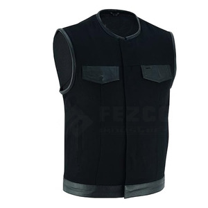 Chaleco de Cuero para Hombre, Estilo Casual, Invierno 2025, Cuello en V, Botones Cubiertos, Transpirable, Personalizable, de Alta Calidad - Product Image 1