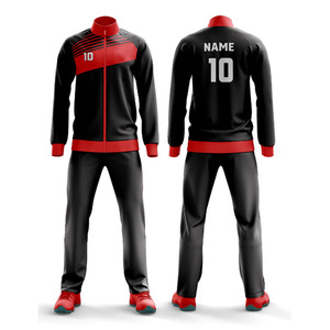 Ensemble de vêtements de sport à capuche en deux pièces veste imprimée à fermeture éclair et bas de jogging respirant style sport décontracté pour la course - Product Image 2