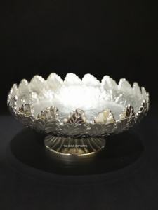 ถาดเสิร์ฟช็อกโกแลตโลหะสีเงินพร้อมฐานตั้งเป็นสีเงินสำหรับใช้ในบ้านร้านอาหารบนโต๊ะอาหารในโรงแรมของขวัญ - Product Image 4